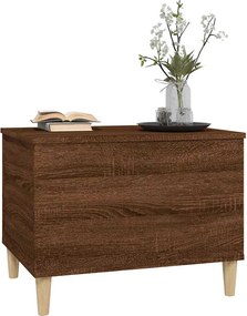 vidaXL Τραπεζάκι Σαλονιού Καφέ Δρυς 60x44,5x45 εκ. Επεξεργασμένο Ξύλο