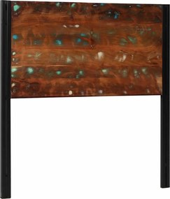 vidaXL κεφαλάρι 100 cm από μασίφ ξύλο και σίδερο