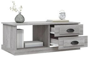 vidaXL Τραπεζάκι Σαλονιού Γκρι Sonoma 90x50x35 εκ. Επεξεργασμένο Ξύλο