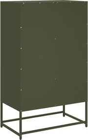 vidaXL Ντουλάπι Πράσινο Λαδί 68x39x111,5 εκ. από Ατσάλι