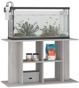 vidaXL Βάση Ενυδρείου Γκρι Sonoma 100x40x60 εκ. από Επεξεργασμένο Ξύλο