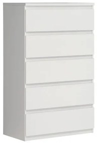 ΣΥΡΤΑΡΙΕΡΑ BRANCO HM8834.02 ΜΕ 5 ΣΥΡΤΑΡΙΑ ΛΕΥΚΗ 77,2x42,2x128,1 εκ.