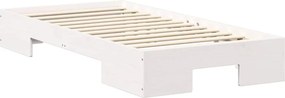 vidaXL Σκελετός Κρεβατιού Λευκό 75 x 190 cm