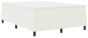 vidaXL Κρεβάτι με Στρώμα, Κρεμ, 160 x 200 εκ, Υφασμάτινο Βελουτέ