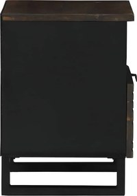 vidaXL Κομοδίνο 2 pcs Καρυδιά 40 x 33 x 46 εκ. Επεξεργασμένο Ξύλο
