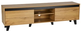 ARABICA TV STAND SONOMA ΜΑΥΡΟ 170x38xH49cm - 05-0746