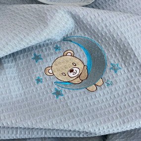 Κουβέρτα Βρεφική Πικέ 8622 Petrol Astron Αγκαλιάς 80x110cm 100% Cotton