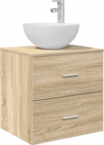vidaXL Σετ Επίπλων Μπάνιου 5 pcs Sonoma Δρυς
