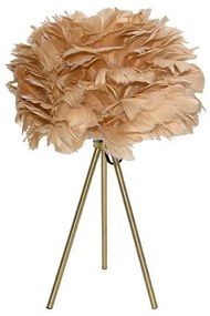 Τable Lamp FL2104 Fylliana Gold - Beige 30x42 cm 30x30x42 εκ.