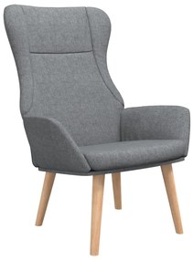 vidaXL Πολυθρόνα Relax Ανοιχτό Γκρι Υφασμάτινη