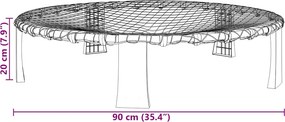 vidaXL Roundnet Σετ με 3 μπάλες και επιπλέον αντλία Ø90x20 εκ.