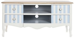 Τηλεόραση DKD Home Decor Λευκό Sky μπλε (120 x 48 x 60 cm)