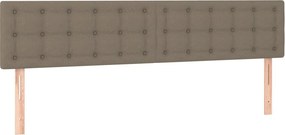 vidaXL Κεφαλάρια Ύφασμα 180x5x78/88 εκ. Taupe