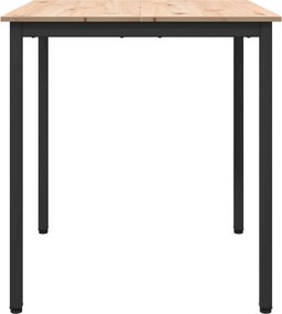 vidaXL Τραπεζαρία Φυσικό 70 x 70 x 75 cm Στερεά ξυλεία πεύκου