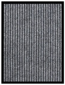 vidaXL Πατάκι Εισόδου Ριγέ Γκρι 40 x 60 εκ.