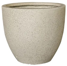 MarHome ΚΑΣΠΩ FIBER CLAY ΜΠΕΖ-ΓΡΑΝΙΤΗ ΣΤΡΟΓΓΥΛΟ ΓΙΓΑΣ Φ55x46cm 06-00-20708-XL