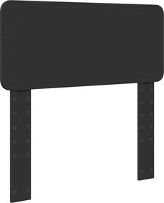 vidaXL Κρεβάτι Αποθήκης Μαύρο 90 x 190 cm Επεξεργασμένο Ξύλο