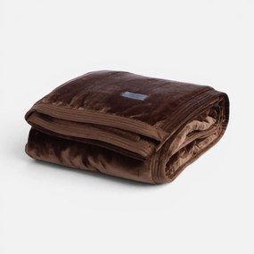 Κουβέρτα Βελουτέ Υπέρδιπλη (230x240) Nef-Nef Homeware Elements Velosso Coffee