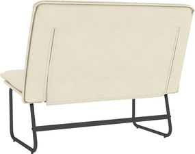 vidaXL Πάγκος Κρεμ 100 x 75 x 76 εκ. από Συνθετικό Δέρμα