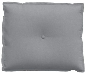 vidaXL Μαξιλάρι Πλάτης Ανοιχτό γκρι 60 x 19 x 50 εκ ύφασμα