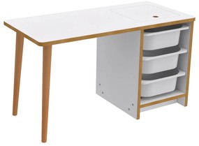 ΣΕΤ ΠΑΙΔΙΚΟΥ ΓΡΑΦΕΙΟΥ STAK HM18222.01 ΜΕΛΑΜΙΝΗ ΣΕ ΛΕΥΚΟ-ΦΥΣΙΚΟ 90x42x50Υεκ.