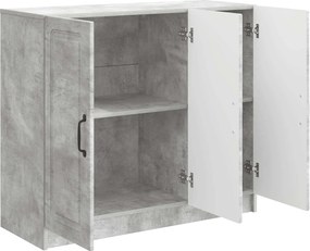 vidaXL Πλαϊνό γραφείο Γκρι Σκυροδέματος 89 x 34,5 x 77 εκ.