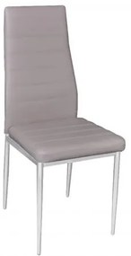 JETTA καρέκλα Χρώμιο/Pu Cappuccino 40x50x95 cm ΕΜ966Χ,96