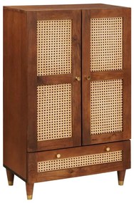 vidaXL Ντουλάπες &amp; ράφια αποθήκευσης μέσων Καφέ 60 x 33.5 x 100 εκ.