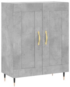 vidaXL Ντουλάπι Γκρι Σκυροδέματος 69,5x34x90 εκ. Επεξεργασμένο Ξύλο