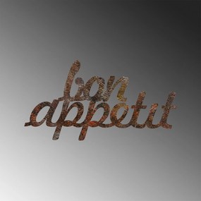 Decorative Metal Wall Accessory Rusty Bon Appetit Antiquation