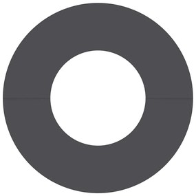 vidaXL Φλατ Δαχτυλίδια Δέντρων 5 pcs Μαύρο Ø30 / 60 εκ. Ατσάλι