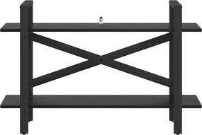 vidaXL Ράφι Βιβλίων Μαύρη Οξυά 100 x 33,5 x 64 εκ Επεξεργασμένο ξύλο