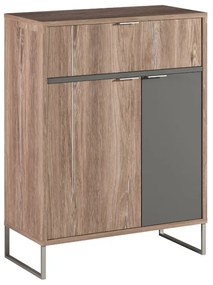 MATIS Παπουτσοθήκη Denver δρυς kalaj/ ανθρακί 71x35x92.2 MATIS150574