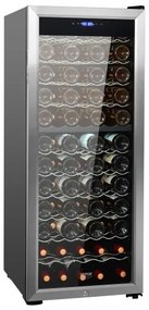 VEVOR 80-Bottle Wine Cooler Dual Zone Freestanding Refrigerator LED Light Lock