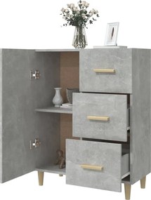 vidaXL Ντουλάπι Γκρι Σκυροδέματος 69,5x34x90 εκ. Επεξεργασμένο Ξύλο