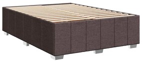 Κρεβάτι Boxspring με Στρώμα Σκούρο Καφέ 140x190 εκ. Υφασμάτινο 3293980