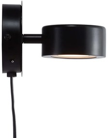 Φωτιστικό Τοίχου Clyde 2010821003 13,6x10cm Dimmable Led 350Lm 5W 2700K Black Nordlux Metal, Plastic