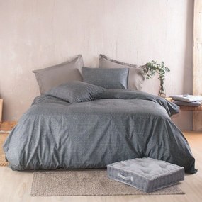 Πάπλωμα Pacify (Σετ 3τμχ) Grey Ρυθμός Queen Size 220x240cm 100% Βαμβάκι