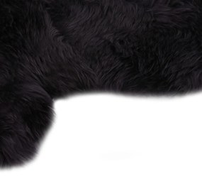 vidaXL Χαλί Σκούρο Γκρι 60 x 180 εκ. από Γούνα Προβάτου