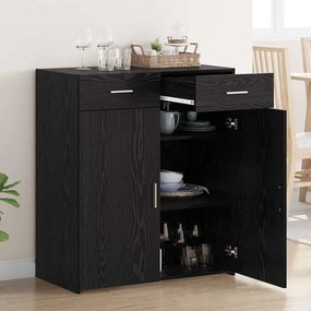 vidaXL Ντουλάπι αποθήκευσης Μαύρη Οξυά 80 x 42.5 x 93 εκ.
