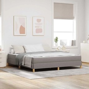 vidaXL Κρεβάτι με ελατήρια με στρώμα Taupe 180 x 200 cm ύφασμα
