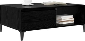 vidaXL Τραπεζάκι σαλονιού Μαύρη δρυς 90 x 60 x 35 cm