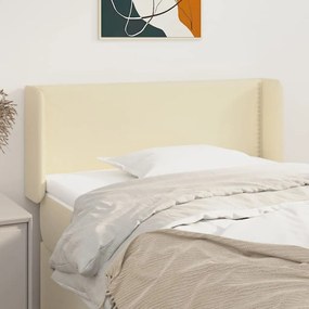 Κεφαλάρι με Πτερύγια Κρεμ 103x16x78/88 εκ. Συνθετικό Δέρμα 3118714