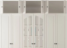 Εξαφυλλη Ντουλαπα Λευκο Ματ RB 48x90x187