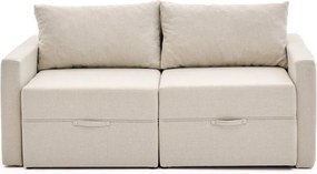 Διθέσιος Καναπές Κρεβάτι Κρέμα SAROS 110x155x72