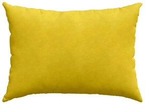 vidaXL Μαξιλάρι Καναπέ 2 pcs Κίτρινο 70 x 50 cm Υφασμάτινο Κορντουρά