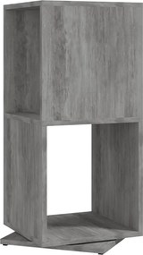 vidaXL Ντουλάπι Περιστρ. Γκρι Σκυρ. 34,5x34,5x75,5 εκ. Επεξ. Ξύλο