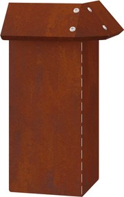 vidaXL Φράκτης σαλιγκαριών 13,5 x 13,5 x 25 εκ Σκ rusty