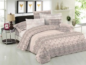 Σετ Σεντόνια Polycotton Μονά Με Λάστιχο 100x200+20εκ. Dante Brown Komvos Home 7001648-54F