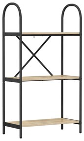 vidaXL Ράφι Βιβλίων Sonoma Δρυς 60 x 30 x 109 εκ Επεξεργασμένο ξύλο